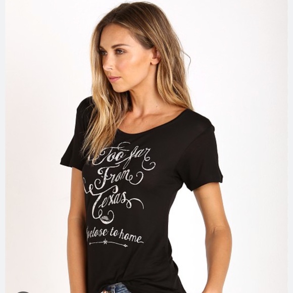 Spell Black Graphic Tee ‘ Too Far From Texas - Picture 1 of 7